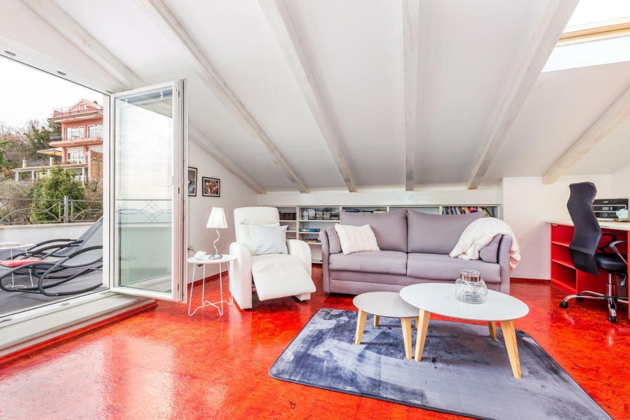 Appartamento Luxury Penthouse Prestige Near The Sea Abbazia Esterno foto